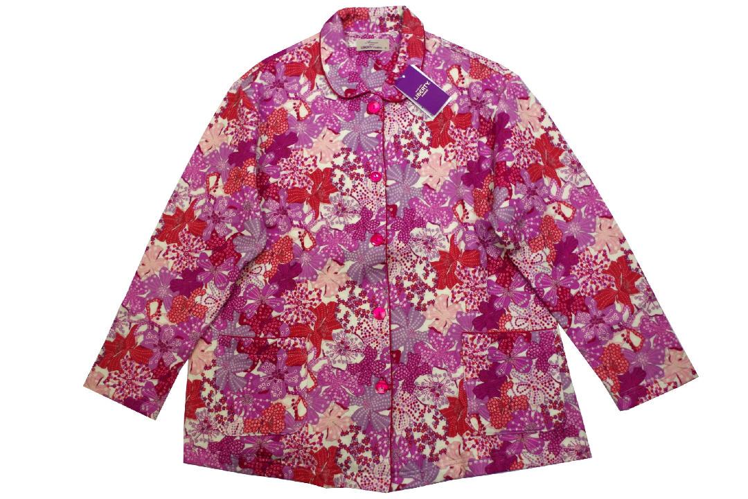 【新品】リバティ LIBERTY fabric　秋冬ニットキルト厚手中綿入りM