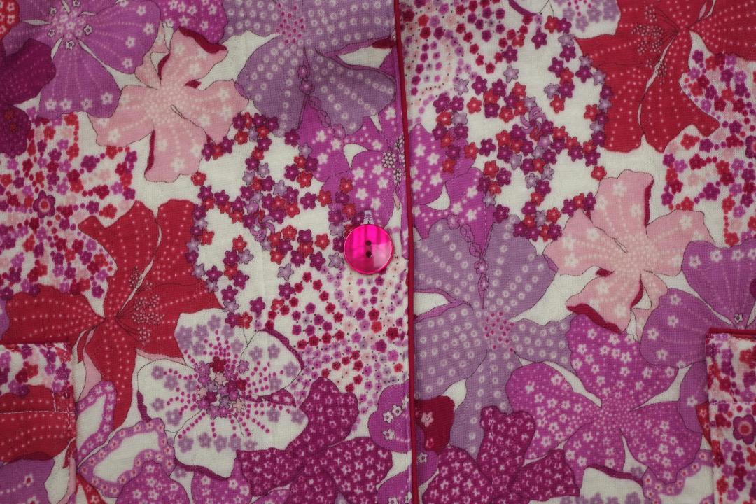 【新品】リバティ LIBERTY fabric　秋冬ニットキルト厚手中綿入りM