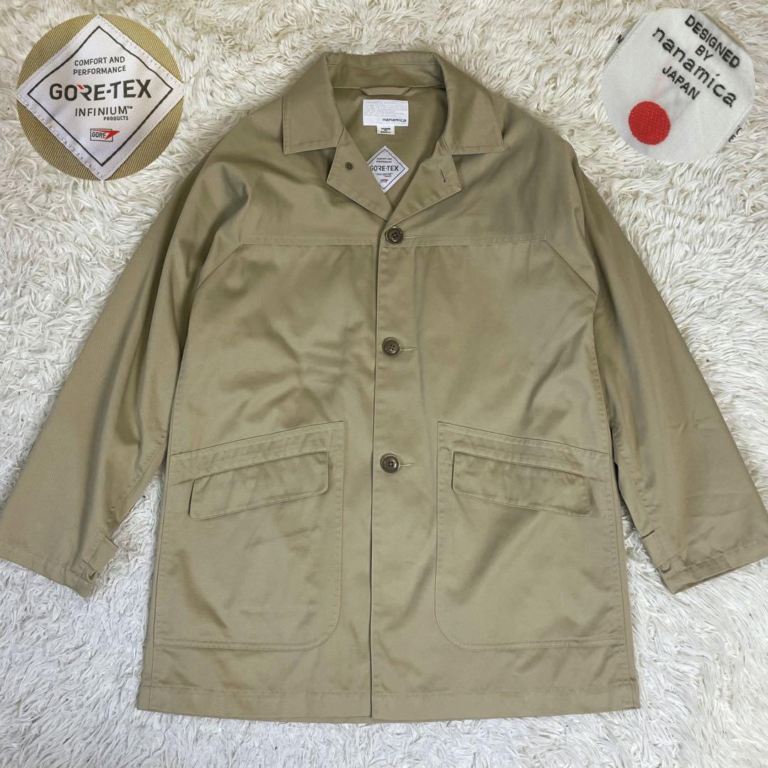 【美品】nanamica GORE-TEX チェスターコート ベージュ メンズS