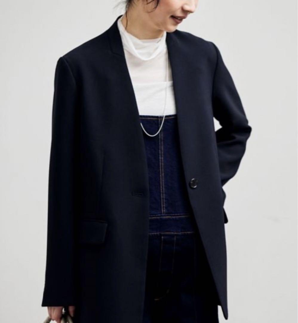 ダブルクロスノーカラージャッケット