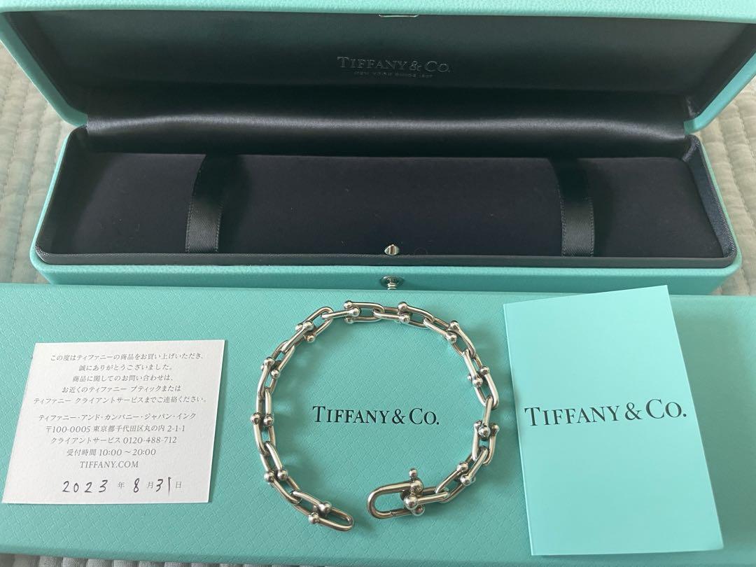 【2023.8購入】美品/ティファニー ハードウェアブレスレット　スモールリンク