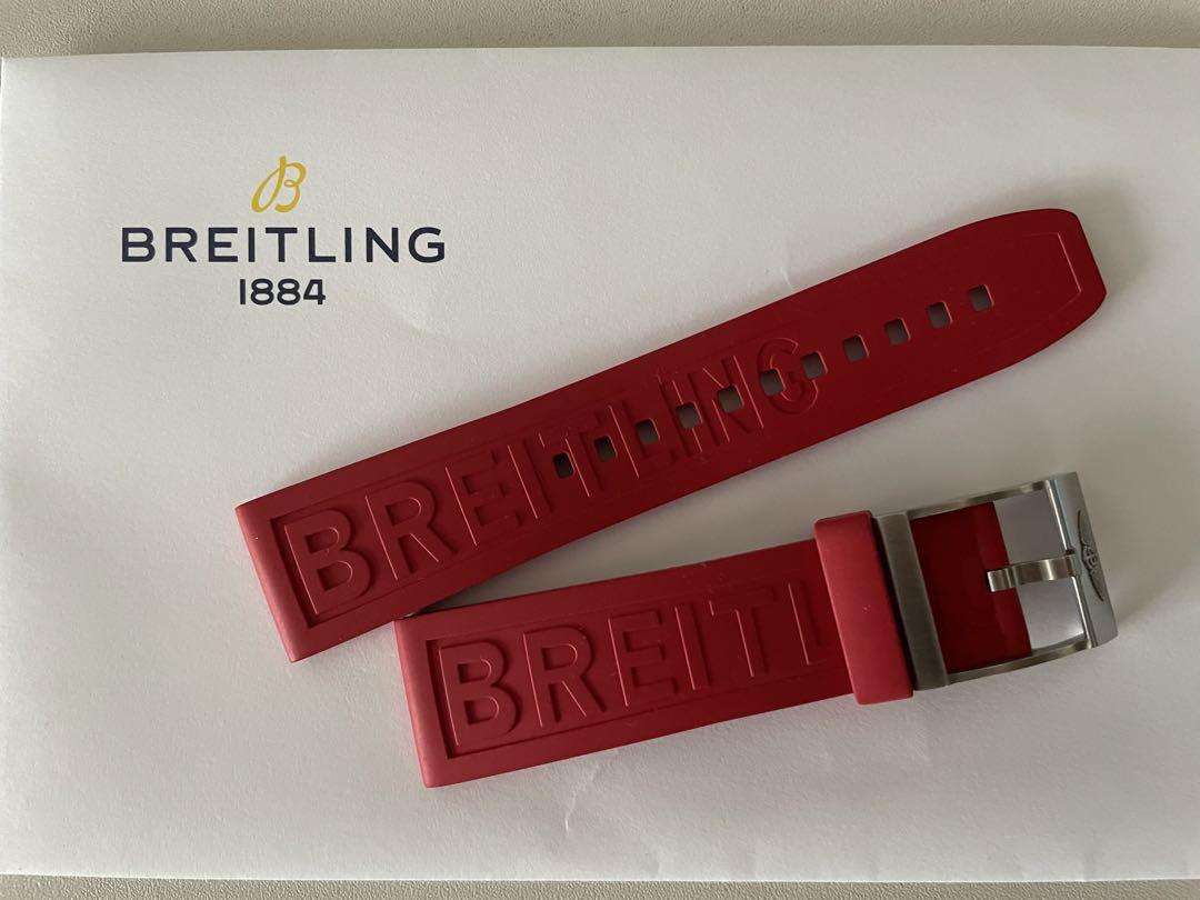 最終価格ブライトリング 純正ラバーベルト 22mm幅 22-20 A20SS.1